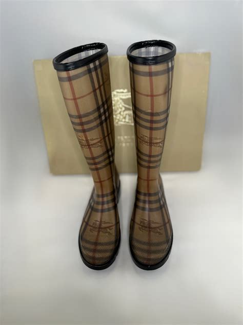 fake burberry patterned rain boots|burberry rain boots on sale.